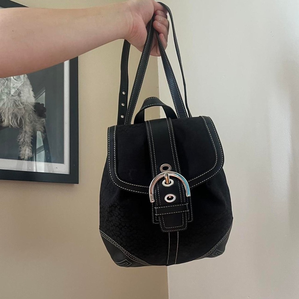 y2k 2000s signature c monogram Coach soho small backpack